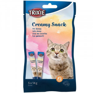 TRIXIE CREAMY SHRIMP krēmīgs gardums kaķiem Garneles 14g x5